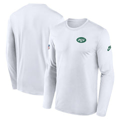 Nike New York Jets Legend Small Logo Dri-FIT Long Sleeve T-Shirt White