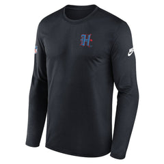 Nike Houston Texans Legend Small Logo Dri-FIT Long Sleeve T-Shirt Navy