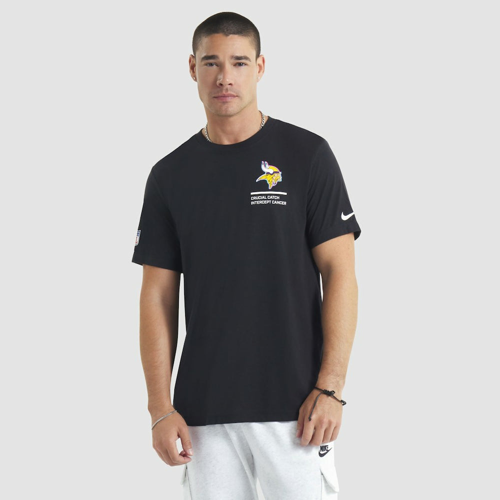 Nike Minnesota Vikings 2025 NFL Crucial Catch Tri-Blend Dri-FIT T-Shirt Black