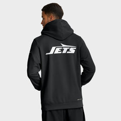 Nike New York Jets Sideline Standard Issue Utility Player Dri-FIT Full-Zip Hoodie Black