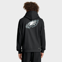 Nike Philadelphia Eagles Sideline Standard Issue Utility Player Dri-FIT Full-Zip Hoodie Black