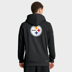 Nike Pittsburgh Steelers Sideline Standard Issue Utility Player Dri-FIT Full-Zip Hoodie Black