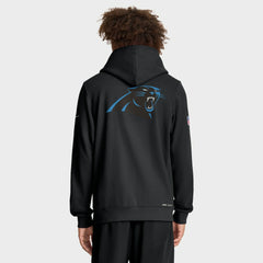 Nike Carolina Panthers Sideline Standard Issue Utility Player Dri-FIT Full-Zip Hoodie Black