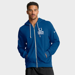 Nike Indianapolis Colts Sideline Standard Issue Utility Player Dri-FIT Full-Zip Hoodie Royal