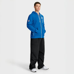 Nike Detroit Lions Sideline Standard Issue Utility Player Dri-FIT Full-Zip Hoodie Blue
