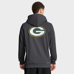 Nike Green Bay Packers Sideline Standard Issue Utility Player Dri-FIT Full-Zip Hoodie Anthracite