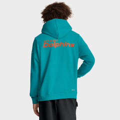 Nike Miami Dolphins Sideline Standard Issue Initial Home Dri-FIT Hoodie Aqua