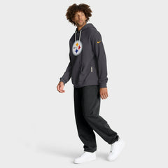 Nike Pittsburgh Steelers Sideline Standard Issue Initial Home Dri-FIT Hoodie Anthracite