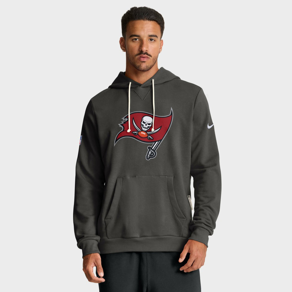 Nike Tampa Bay Buccaneers Sideline Standard Issue Initial Home Dri-FIT Hoodie Pewter