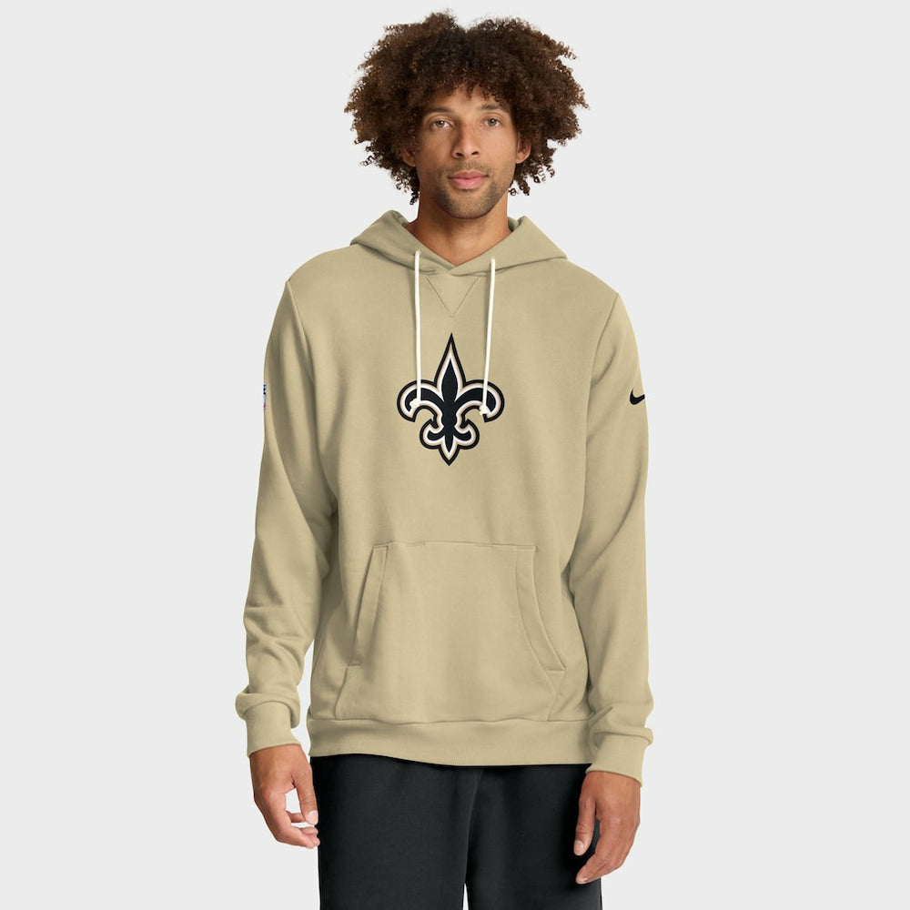 Nike New Orleans Saints Sideline Standard Issue Alt 2 Dri-FIT Hoodie Gold