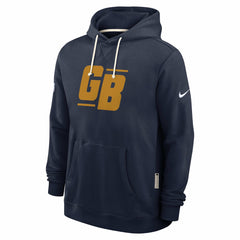 Nike Green Bay Packers The 1923 Classic Sideline Dri-FIT Pullover Hoodie Navy