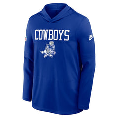 Nike Dallas Cowboys Sideline Alt Pack Dri-FIT Lightweight Hooded Top Royal