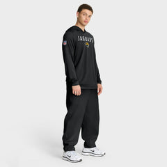 Nike Jacksonville Jaguars Sideline Pass Accuracy Dri-FIT Long Sleeve Hoodie T-Shirt Black