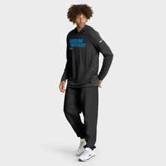 Nike Carolina Panthers Sideline Pure Fury Performance Long Sleeve Hoodie T-Shirt Black