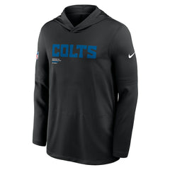 Nike Indianapolis Colts Sideline Pure Fury Performance Long Sleeve Hoodie T-Shirt Black