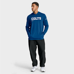 Nike Indianapolis Colts Sideline Pure Fury Performance Long Sleeve Hoodie T-Shirt Royal