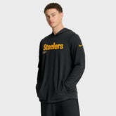 Nike Pittsburgh Steelers Sideline Pure Fury Performance Long Sleeve Hoodie T-Shirt Black