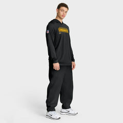 Nike Washington Commanders Sideline Pure Fury Performance Long Sleeve Hoodie T-Shirt Black