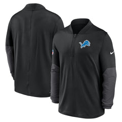 Nike Detroit Lions Sideline Dri-FIT Half-Zip Pullover Black