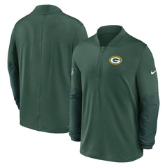 Nike Green Bay Packers Sideline Dri-FIT Half-Zip Pullover Green