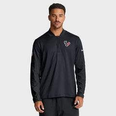 Nike Houston Texans Sideline Dri-FIT Half-Zip Pullover Navy