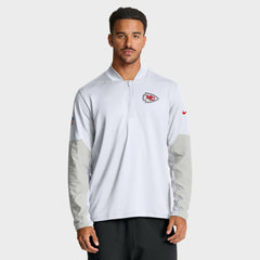 Nike Kansas City Chiefs Sideline Dri-FIT Half-Zip Pullover White