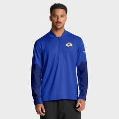 Nike Los Angeles Rams Sideline Dri-FIT Half-Zip Pullover Royal