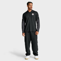 Nike Pittsburgh Steelers Sideline Dri-FIT Half-Zip Pullover Black