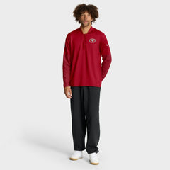Nike San Francisco 49ers Sideline Dri-FIT Half-Zip Pullover Scarlet