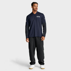 Nike Seattle Seahawks Sideline Dri-FIT Half-Zip Pullover College Navy