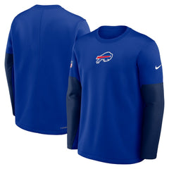 Nike Buffalo Bills Sideline Coach Therma-FIT Long Sleeve T-Shirt Royal