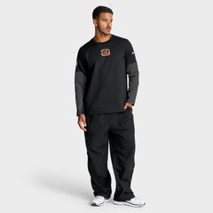 Nike Cincinnati Bengals Sideline Coach Therma-FIT Long Sleeve T-Shirt Black
