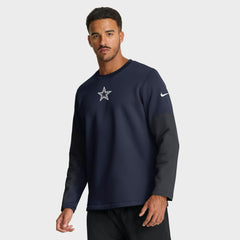 Nike Dallas Cowboys Sideline Coach Therma-FIT Long Sleeve T-Shirt Navy