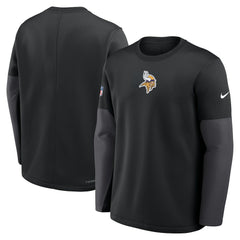 Nike Minnesota Vikings Sideline Coach Therma-FIT Long Sleeve T-Shirt Black