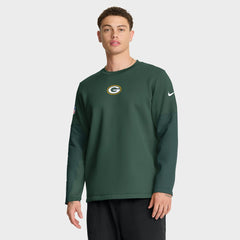 Nike Green Bay Packers Sideline Coach Therma-FIT Long Sleeve T-Shirt Green
