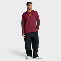 Nike Washington Commanders Sideline Coach Therma-FIT Long Sleeve T-Shirt Burgundy