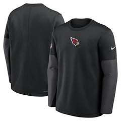 Nike Arizona Cardinals Sideline Coach Therma-FIT Long Sleeve T-Shirt Black