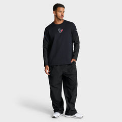 Nike Houston Texans Sideline Coach Therma-FIT Long Sleeve T-Shirt Navy
