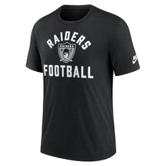 Nike Las Vegas Raiders Favorable Timeline Tri-Blend T-Shirt Black