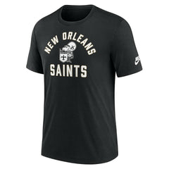 Nike New Orleans Saints Favorable Timeline Tri-Blend T-Shirt Black