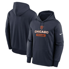 Nike Chicago Bears Toss Sweep Performance Pullover Hoodie Navy