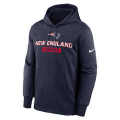 Nike New England Patriots Toss Sweep Performance Pullover Hoodie Navy