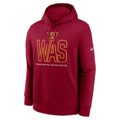 Nike Washington Commanders Busted Play Club Fleece Pullover Hoodie Burgundy