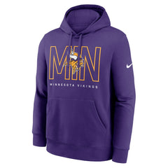 Nike Minnesota Vikings Busted Play Club Fleece Pullover Hoodie Purple