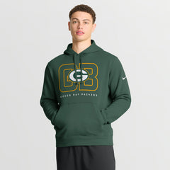 Nike Green Bay Packers Busted Play Club Fleece Pullover Hoodie Green