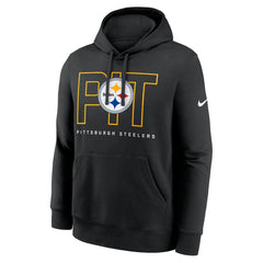 Nike Pittsburgh Steelers Busted Play Club Fleece Pullover Hoodie Black