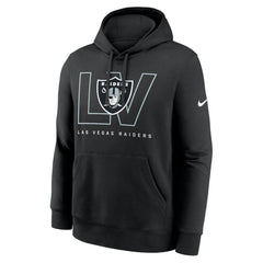 Nike Las Vegas Raiders Busted Play Club Fleece Pullover Hoodie Black