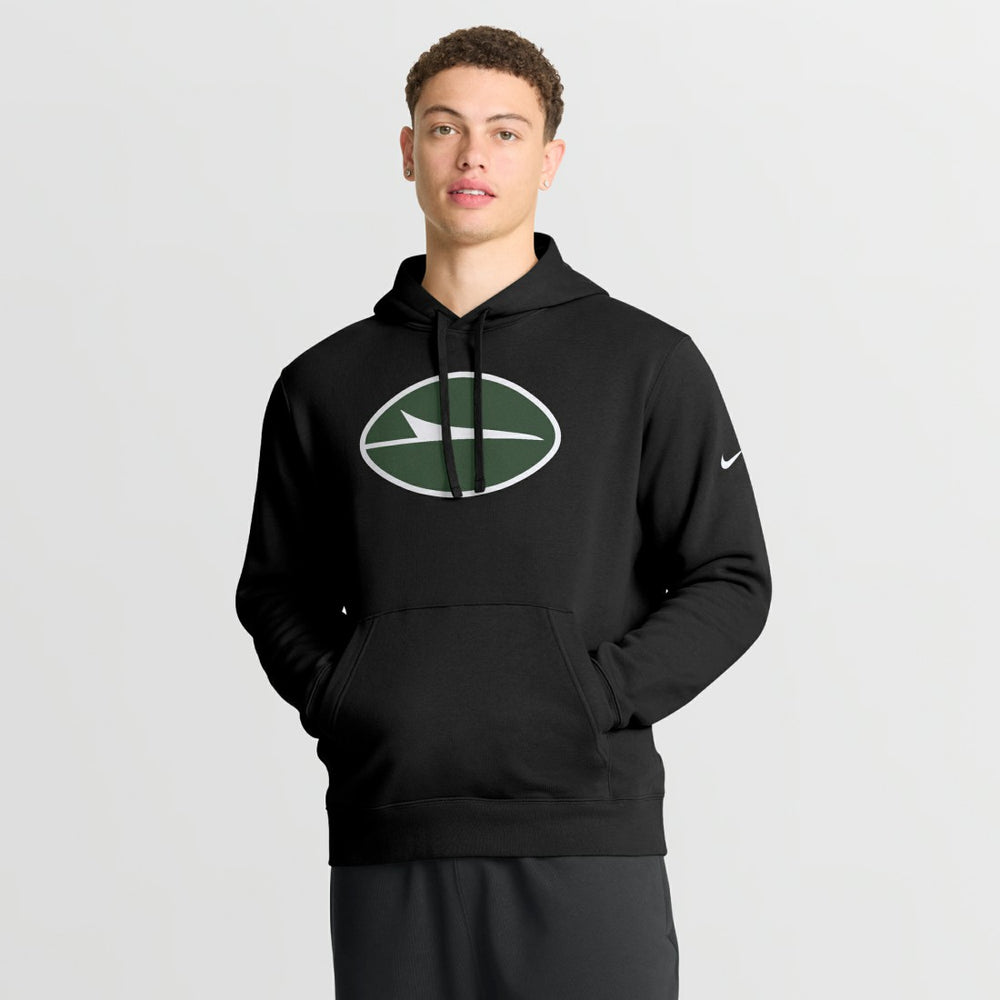 Nike New York Jets Club Fleece Pullover Hoodie Black