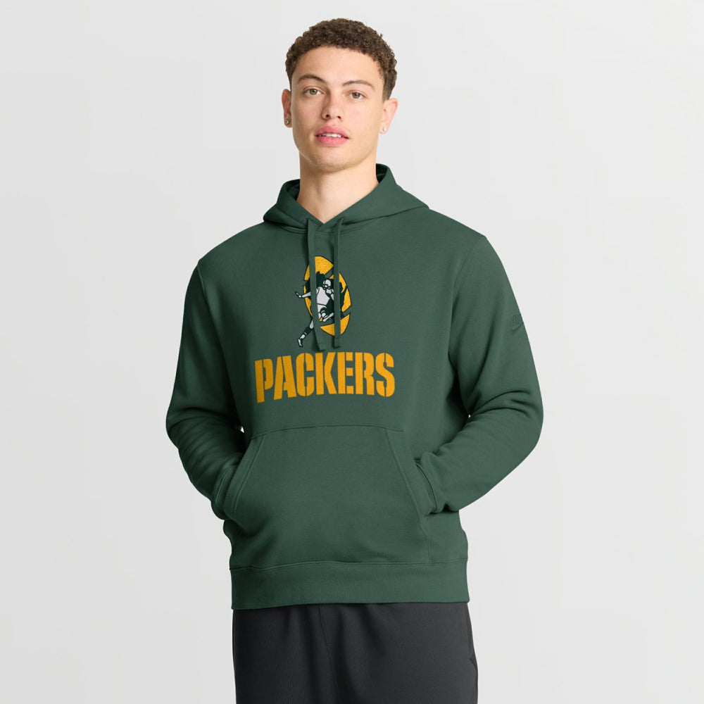 Nike Green Bay Packers Best Season Rewind Club Pullover Hoodie Green