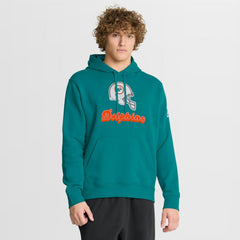 Nike Miami Dolphins Best Season Rewind Club Pullover Hoodie Aqua